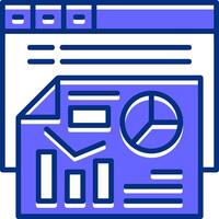 Data analysis Filled Slip Icon Style vector