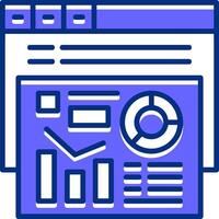 Metrics Filled Slip Icon Style vector