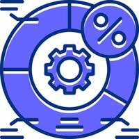 AB testing Filled Slip Icon Style vector
