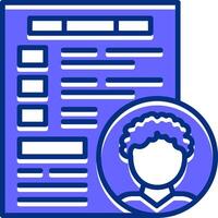 Pageviews Filled Slip Icon Style vector