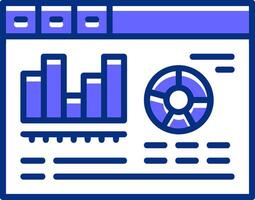 Mobile app analytics Filled Slip Icon Style vector