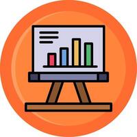 Presentation Line Filled Circle vector