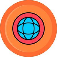 Globe Line Filled Circle vector