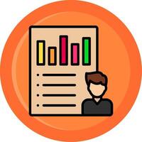 User Scenarios Line Filled Circle vector