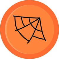 Spider Web Line Filled Circle vector