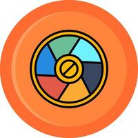 Camera Exposure Line Filled Circle vector