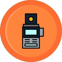 Camera Meter Line Filled Circle vector