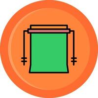 Camera Backdrop Line Filled Circle vector
