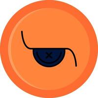 Eye Patch Line Filled Circle vector