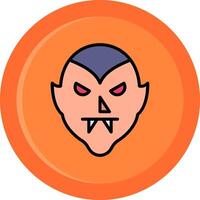 Dracula Line Filled Circle vector