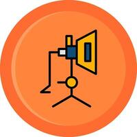 Softbox Line Filled Circle vector
