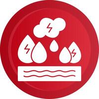 Ocean Energy Glyph Gradient Button vector