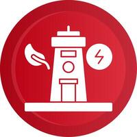 Tidal Power Glyph Gradient Button vector