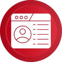 User Interface Glyph Gradient Button vector
