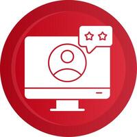 User Experience Glyph Gradient Button vector