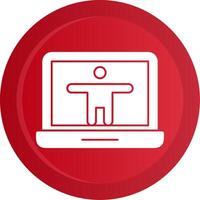 Accessibility Glyph Gradient Button vector