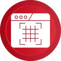 Grid Glyph Gradient Button vector
