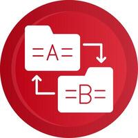 Ab Testing Glyph Gradient Button vector