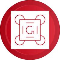 Gestalt Principles Glyph Gradient Button vector