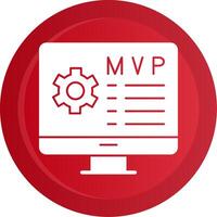 Minimum Viable Product Glyph Gradient Button vector