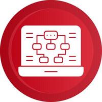 Information Architecture Glyph Gradient Button vector