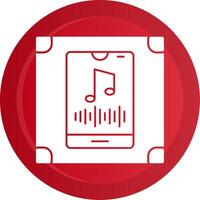 Vertical Rhythm Glyph Gradient Button vector