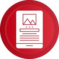 Flat Design Glyph Gradient Button vector