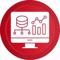 Data Driven Glyph Gradient Button vector