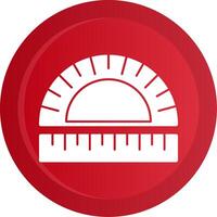 Protractor Glyph Gradient Button vector