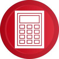 Calculator Glyph Gradient Button vector