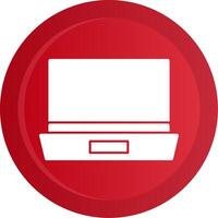 Laptop Glyph Gradient Button vector