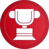 Trophy Glyph Gradient Button vector