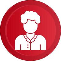 Teacher Glyph Gradient Button vector