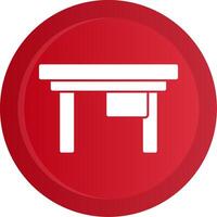 Desk Glyph Gradient Button vector