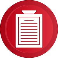 Clipboard Glyph Gradient Button vector