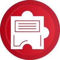 Puzzle Glyph Gradient Button vector