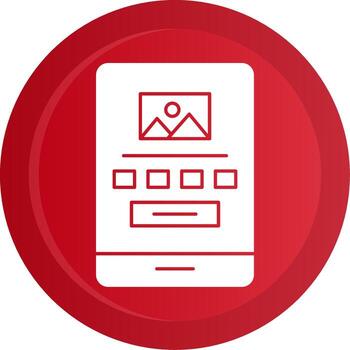 alto fidelidad estructura metálica glifo degradado botón vector