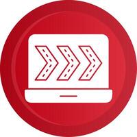 Breadcrumbs Glyph Gradient Button vector