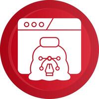 Design Debt Glyph Gradient Button vector