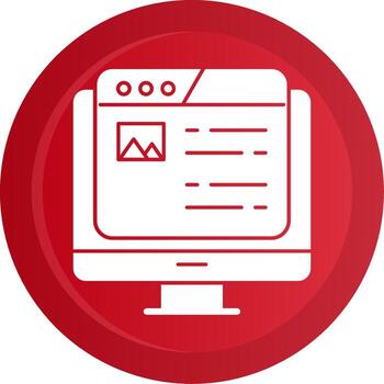 aterrizaje página glifo degradado botón vector