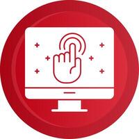 Call To Action Glyph Gradient Button vector