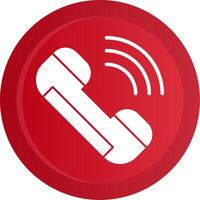 Call Glyph Gradient Button vector
