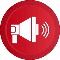 Megaphone Glyph Gradient Button vector