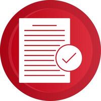 Agree Glyph Gradient Button vector