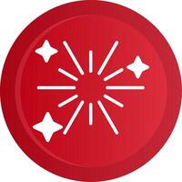Fireworks Glyph Gradient Button vector