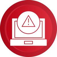 Error Glyph Gradient Button vector