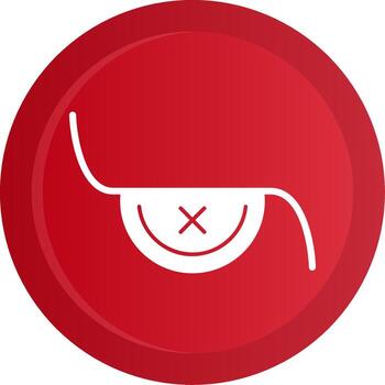 Eye Patch Glyph Gradient Button vector