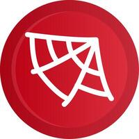 Spider Web Glyph Gradient Button vector