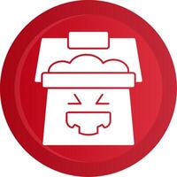 Trick or Treat Glyph Gradient Button vector