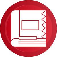 Spell Book Glyph Gradient Button vector